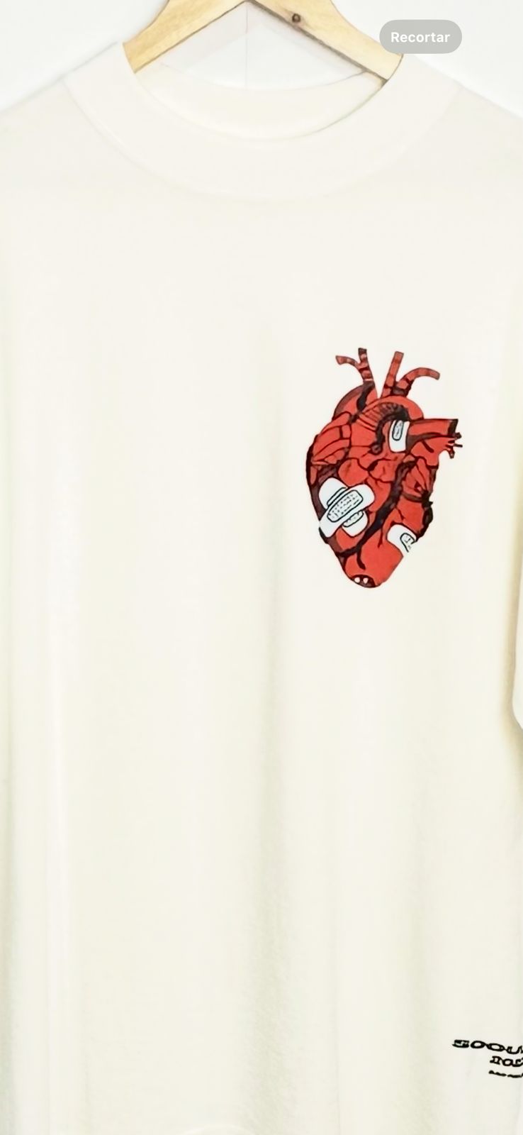 CAMISETA OVERSIZED Coração